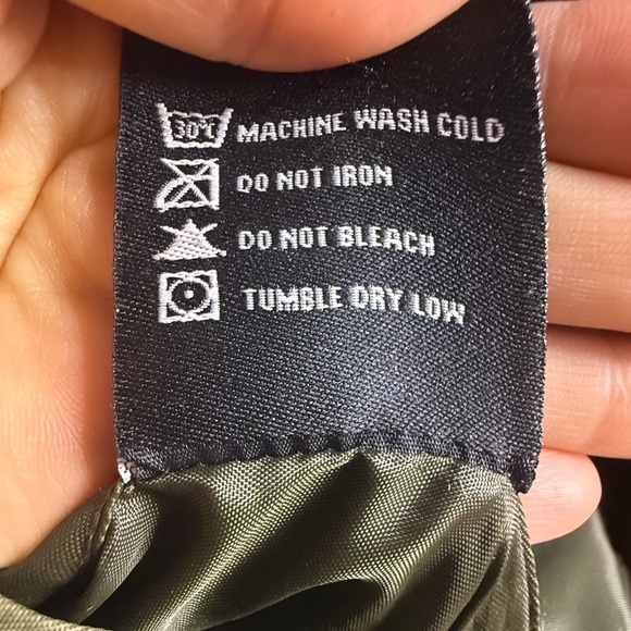 AVIREX U.S.A. BOMBER JACKET 2XL Flight SAGE MILITARY GREEN Satin Reversible - Picture 10 of 13